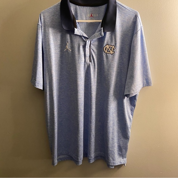 Jordan UNC Tar Heels Polo Shirt Men’s XL – Carolina Blue - Picture 1 of 4